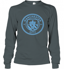 Manchester City  Mono crest tee Long Sleeve T-Shirt Long Sleeve T-Shirt - HHHstores
