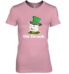 Git Drunk Funny Arguing Cat Meme St Patricks Day Women's Premium T-Shirt Women's Premium T-Shirt - HHHstores