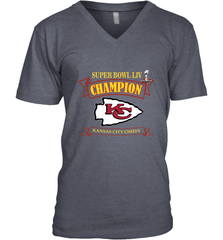 Kansas City Chiefs NFL Pro Line by Fanatics Super Bowl LIV Champions Men's V-Neck Men's V-Neck - HHHstores