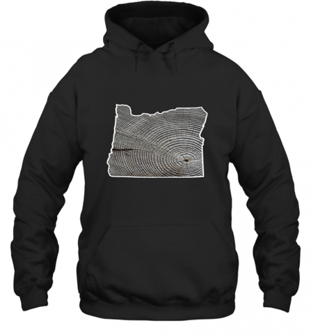 Oregon Pride Tee, Oregon Coast Tshirt, Forest Tree Hooded Sweatshirt Hooded Sweatshirt / Black / S Hooded Sweatshirt - HHHstores