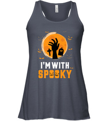 I'm With Spooky  Scary Halloween Costume Gift Women's Racerback Tank Women's Racerback Tank - HHHstores