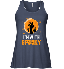 I'm With Spooky  Scary Halloween Costume Gift Women's Racerback Tank Women's Racerback Tank - HHHstores
