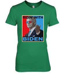 Ridin With Biden _ Hope Poster Parody Women's Premium T-Shirt