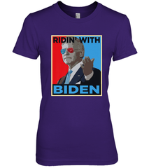 Ridin With Biden _ Hope Poster Parody Women's Premium T-Shirt Women's Premium T-Shirt - HHHstores