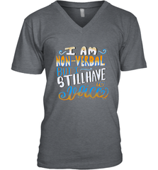Special Needs NonVerbal Autism Awesome Men's V-Neck Men's V-Neck - HHHstores