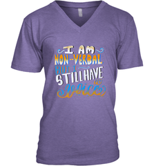 Special Needs NonVerbal Autism Awesome Men's V-Neck Men's V-Neck - HHHstores