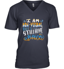 Special Needs NonVerbal Autism Awesome Men's V-Neck Men's V-Neck - HHHstores