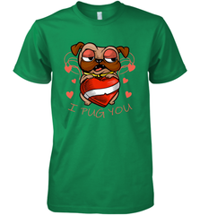 I Pug You Cute Valentines Day Love Heart Pug Dog Valentine Men's Premium T-Shirt Men's Premium T-Shirt - HHHstores