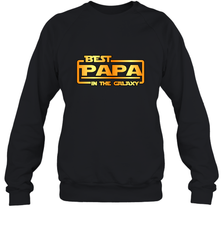The best Papa in the galaxy Crewneck Sweatshirt Crewneck Sweatshirt - HHHstores