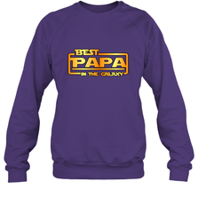 The best Papa in the galaxy Crewneck Sweatshirt Crewneck Sweatshirt - HHHstores
