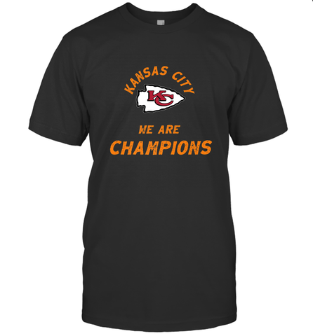 KC Kansas City Tribal Arrowhead we are Champions Men's T-Shirt Men's T-Shirt / Black / S Men's T-Shirt - HHHstores