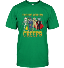 Chillin With My Creeps Vampire Halloween Skeleton Witch Men's T-Shirt Men's T-Shirt - HHHstores