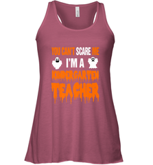 You Can't Scare Me I'm A Kindergarten Teacher Halloween Women's Racerback Tank Women's Racerback Tank - HHHstores