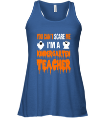 You Can't Scare Me I'm A Kindergarten Teacher Halloween Women's Racerback Tank Women's Racerback Tank - HHHstores