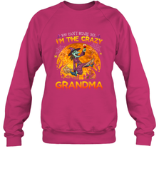 You can't scare me I'm the crazy grandma halloween Crewneck Sweatshirt Crewneck Sweatshirt - HHHstores