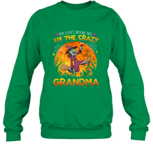 You can't scare me I'm the crazy grandma halloween Crewneck Sweatshirt Crewneck Sweatshirt - HHHstores