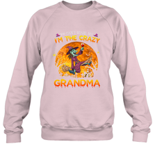 You can't scare me I'm the crazy grandma halloween Crewneck Sweatshirt Crewneck Sweatshirt - HHHstores