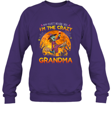 You can't scare me I'm the crazy grandma halloween Crewneck Sweatshirt Crewneck Sweatshirt - HHHstores
