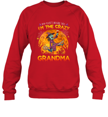 You can't scare me I'm the crazy grandma halloween Crewneck Sweatshirt Crewneck Sweatshirt - HHHstores