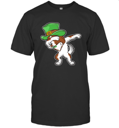 Dabbing Irish Setter Dog Leprechaun St Patricks Day Ireland Men's T-Shirt