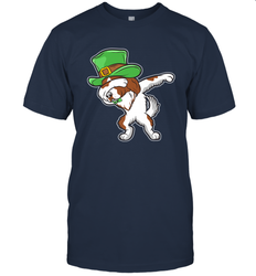 Dabbing Irish Setter Dog Leprechaun St Patricks Day Ireland Men's T-Shirt