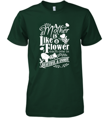 A mother is like a flower each one is beautiful and unique Men's Premium T-Shirt Men's Premium T-Shirt - HHHstores