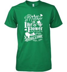 A mother is like a flower each one is beautiful and unique Men's Premium T-Shirt Men's Premium T-Shirt - HHHstores