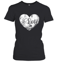 Love Valentines Day Heart Vintage Gift For Men Women Women's T-Shirt Women's T-Shirt - HHHstores