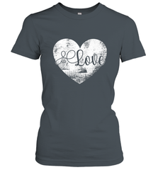 Love Valentines Day Heart Vintage Gift For Men Women Women's T-Shirt Women's T-Shirt - HHHstores