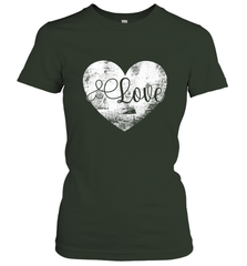 Love Valentines Day Heart Vintage Gift For Men Women Women's T-Shirt Women's T-Shirt - HHHstores