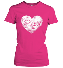 Love Valentines Day Heart Vintage Gift For Men Women Women's T-Shirt Women's T-Shirt - HHHstores