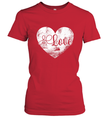 Love Valentines Day Heart Vintage Gift For Men Women Women's T-Shirt Women's T-Shirt - HHHstores