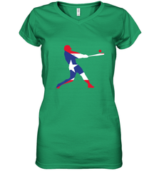 Puerto Rico Baseball Shirt  Cute Famous Island Game Gift Women's V-Neck T-Shirt Women's V-Neck T-Shirt - HHHstores