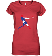 Puerto Rico Baseball Shirt  Cute Famous Island Game Gift Women's V-Neck T-Shirt Women's V-Neck T-Shirt - HHHstores