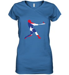 Puerto Rico Baseball Shirt  Cute Famous Island Game Gift Women's V-Neck T-Shirt Women's V-Neck T-Shirt - HHHstores