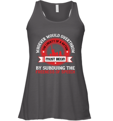 Whoever would overthrow the liberty of a nation must begin by subduing the freeness of speech 01 Women's Racerback Tank Women's Racerback Tank - HHHstores