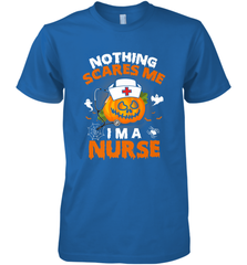 Nurse Halloween Gifts Nothing Scares Me I Am A Nurse Men's Premium T-Shirt Men's Premium T-Shirt - HHHstores