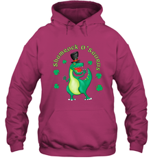 T Rex Dinosaur St. Patrick's Day Irish Funny Hooded Sweatshirt Hooded Sweatshirt - HHHstores