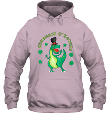 T Rex Dinosaur St. Patrick's Day Irish Funny Hooded Sweatshirt Hooded Sweatshirt - HHHstores