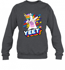 Colorful Dabbing Dancing Unicorn Celebration Yeet Crewneck Sweatshirt Crewneck Sweatshirt - HHHstores