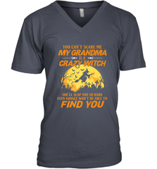 You can't scare me My grandma is a crazy witch Men's V-Neck Men's V-Neck - HHHstores