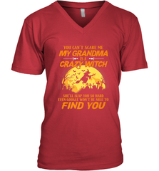 You can't scare me My grandma is a crazy witch Men's V-Neck Men's V-Neck - HHHstores