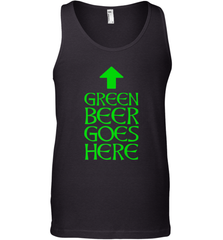 Green Beer Goes Here Funny St. Patrick's Day Men's Tank Top Men's Tank Top - HHHstores