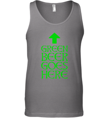 Green Beer Goes Here Funny St. Patrick's Day Men's Tank Top Men's Tank Top - HHHstores