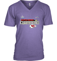 Youth Kansas City Chiefs NFL Pro Line by Fanatics Super Bowl LIV Champions Trophy Men's V-Neck Men's V-Neck - HHHstores