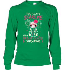 You can't Scare Me I'm Breast Cancer Survivor Elephant Funny Long Sleeve T-Shirt Long Sleeve T-Shirt - HHHstores