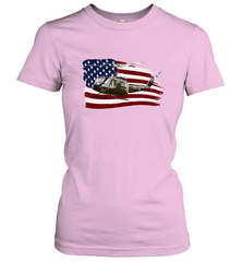 UH 1 UH1 Huey Helicopter T shirt American Flag usa Women's T-Shirt Women's T-Shirt - HHHstores