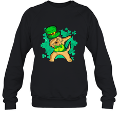 Dabbing Irish Terrier Dog Leprechaun St Patricks Day Ireland Crewneck Sweatshirt
