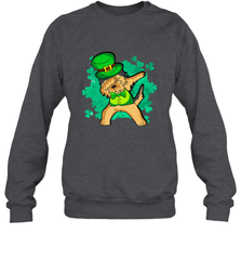 Dabbing Irish Terrier Dog Leprechaun St Patricks Day Ireland Crewneck Sweatshirt Crewneck Sweatshirt - HHHstores