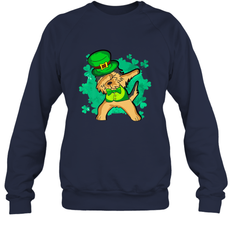 Dabbing Irish Terrier Dog Leprechaun St Patricks Day Ireland Crewneck Sweatshirt